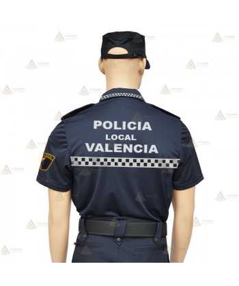 Polo monocolor de manga corta para Policía Local de Valencia