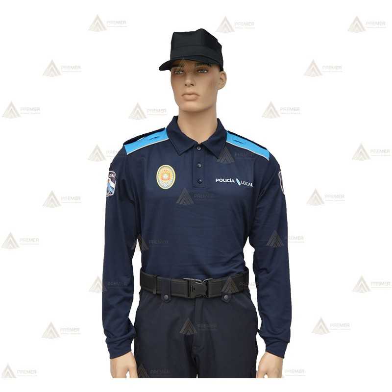 Polo bicolor de manga larga para Policía Local de Galicia