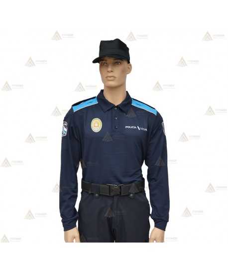 Polo bicolor de manga larga para Policía Local de Galicia