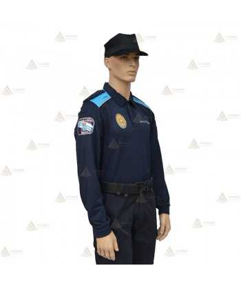 Polo bicolor de manga larga para Policía Local de Galicia