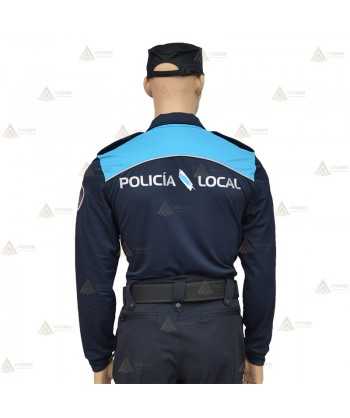 Polo bicolor de manga larga para Policía Local de Galicia