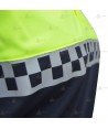 Polo bicolor de manga larga con damero reflectante para Policía Local