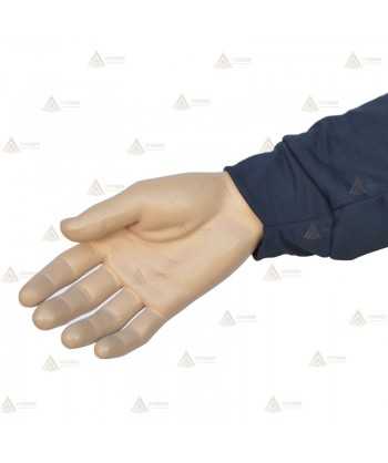 Polo bicolor de manga larga con damero reflectante para Policía Local