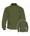 Polo mono color de manga larga para Agentes Forestales y medioambientales color Verde Militar