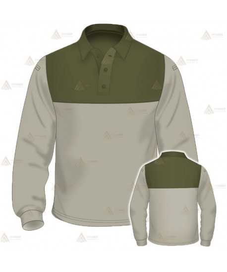 Polo bicolor de manga larga para Agentes Forestales
