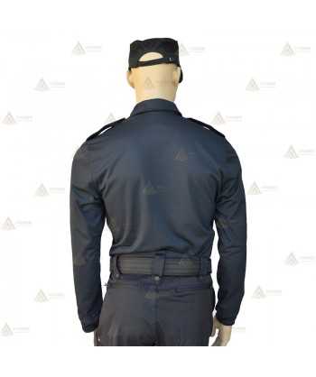 Polo mono color de manga larga para Policía Local color azul marino