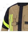 Chaqueta de intervención ligera para Bomberos Forestales color dorado y azul marino