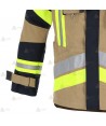 Chaqueta de intervención ligera para Bomberos Forestales color dorado y azul marino