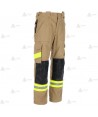Pantalón de intervención para Bomberos Forestales color dorado y azul marino