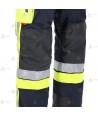 Cubrepantalón ligero de intervención y rescate para Bomberos color marino y amarillo flúor