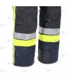 Cubrepantalón ligero de intervención y rescate para Bomberos color marino y amarillo flúor