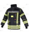 Chaquetón de intervención Premiun para bomberos color azul marino y cintas reflectantes segmentadas