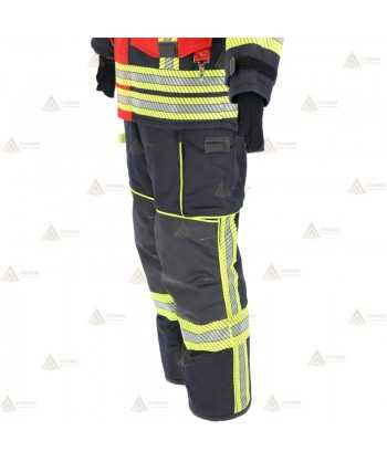 Cubrepantalón de intervención para bomberos con cintas segmentadas
