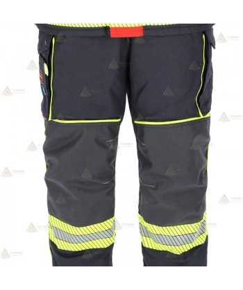 Cubrepantalón de intervención para bomberos con cintas segmentadas