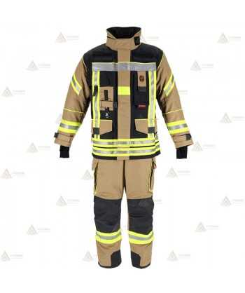Cubrepantalón de intervención Premiun para bomberos color arena