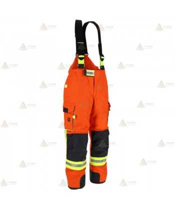 Cubrepantalón de intervención Premiun para bomberos color naranja