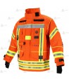 Chaquetón de intervención Premiun para bomberos color naranja