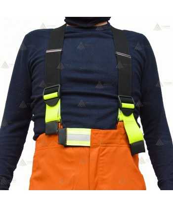 Cubrepantalón de intervención Premiun para bomberos color naranja
