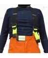 Cubrepantalón de intervención Premiun para bomberos color naranja