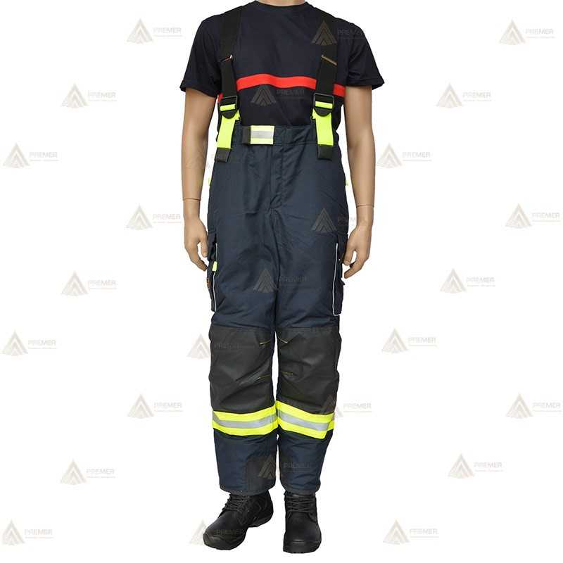Cubrepantalón de intervención Premiun para bomberos color azul marino