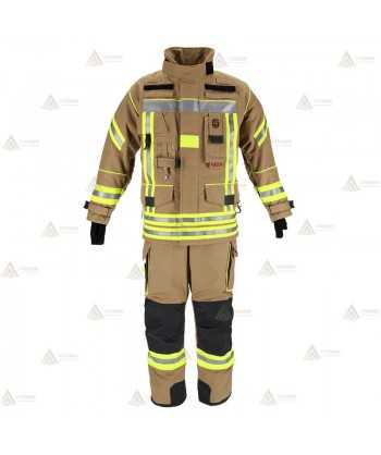 Chaquetón de intervención Premium para bomberos color arena