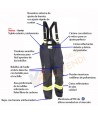 Cubrepantalón de intervención Premiun para bomberos color arena