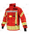 Chaquetón de intervención Premium para bomberos color rojo