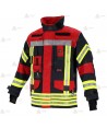 Chaquetón de intervención para bomberos color marino/rojo