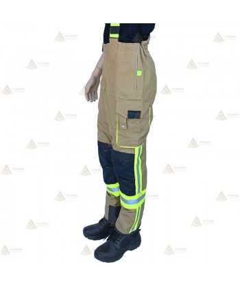 Cubrepantalón de intervención Premiun para bomberos color arena