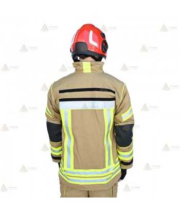 Chaquetón de intervención Premium para bomberos color arena