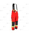 Cubrepantalón de intervención Premium para bomberos color rojo