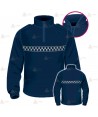 Polo con damero y cuello cisne personalizable para Policía Local