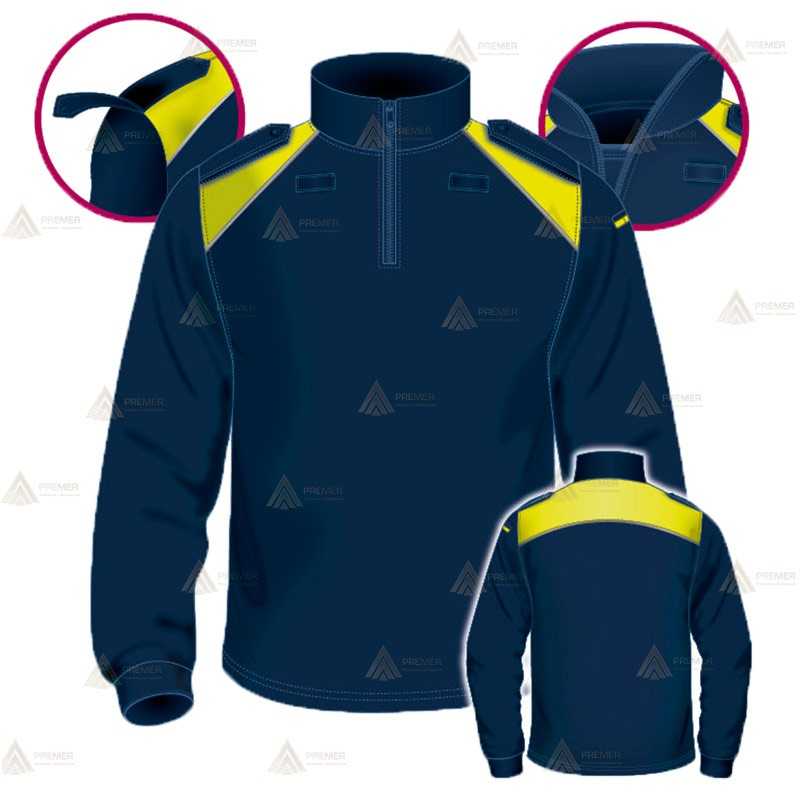 Polo bicolor cuello cisne personalizable para Policía Local