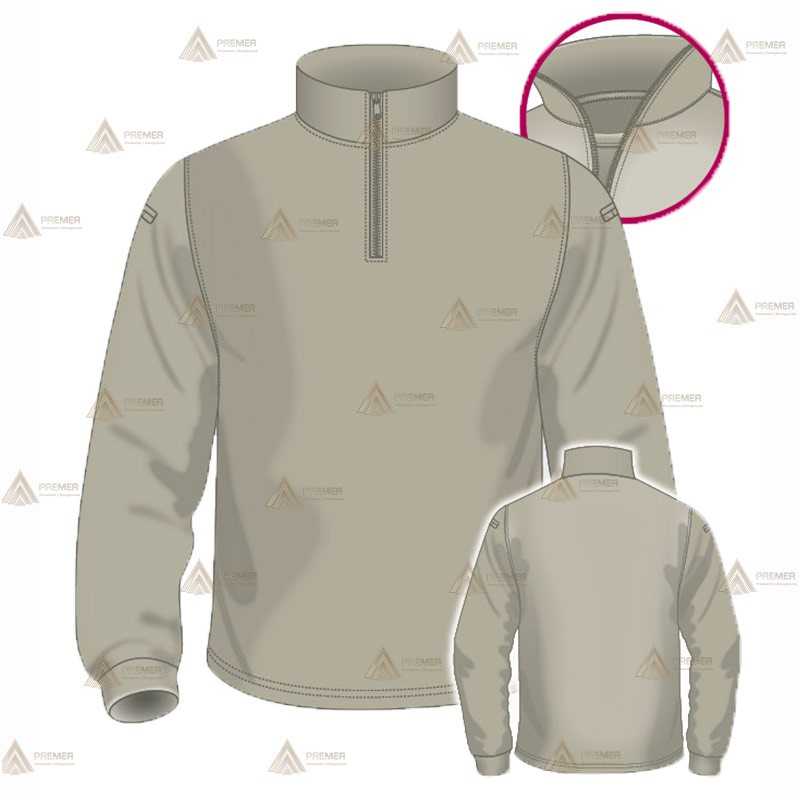 Polo con cuello cisne para Agentes Forestales y Medioambientales en color arena