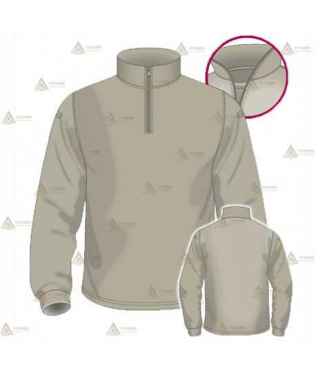 Polo con cuello cisne para Agentes Forestales y Medioambientales en color arena