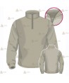 Polo con cuello cisne para Agentes Forestales y Medioambientales en color arena