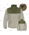 Polo con cuello cisne para Agentes Forestales y Medioambientales en color arena y verde militar