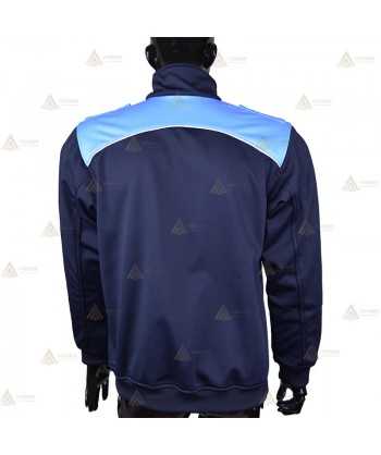Jersey polar bicolor azul marino y azul tropical de media cremallera para Policía Local