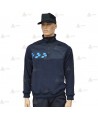 Jersey polar de media cremallera con damero para Policía Local