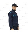 Jersey polar de media cremallera con damero para Policía Local