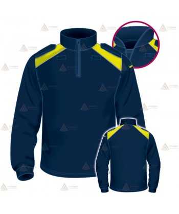 Polo bicolor cuello cisne personalizable para Policía Local