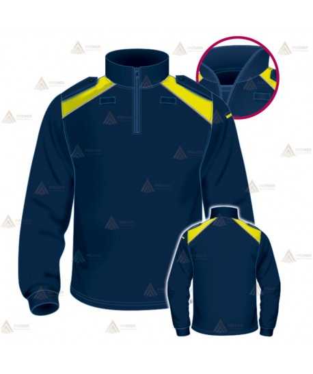 Polo bicolor cuello cisne personalizable para Policía Local