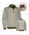 Jersey polar con media cremallera color arena y verde militar para Agentes Rurales y Medioambientales