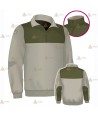 Jersey polar con media cremallera color arena y verde militar para Agentes Rurales y Medioambientales
