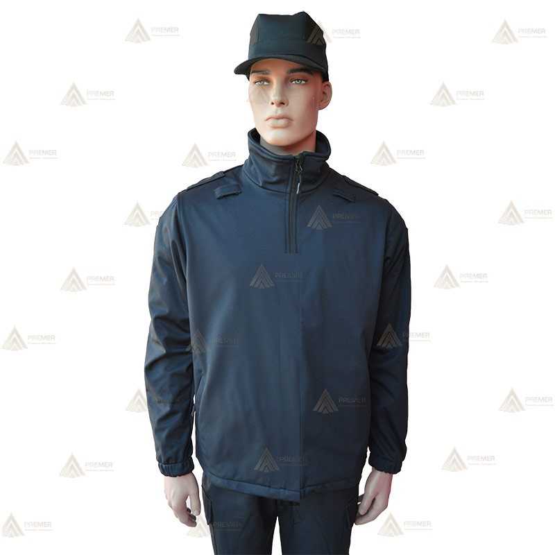 Jersey softshell monocolor azul marino con membrana PU para Policía Local