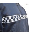 Jersey softshell monocolor azul marino con damero reflectante y membrana PU para Policía Local