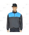 Jersey softshell bicolor con membrana PU color marino y azul tropical para Policía Local