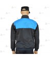 Jersey softshell bicolor con membrana PU color marino y azul tropical para Policía Local