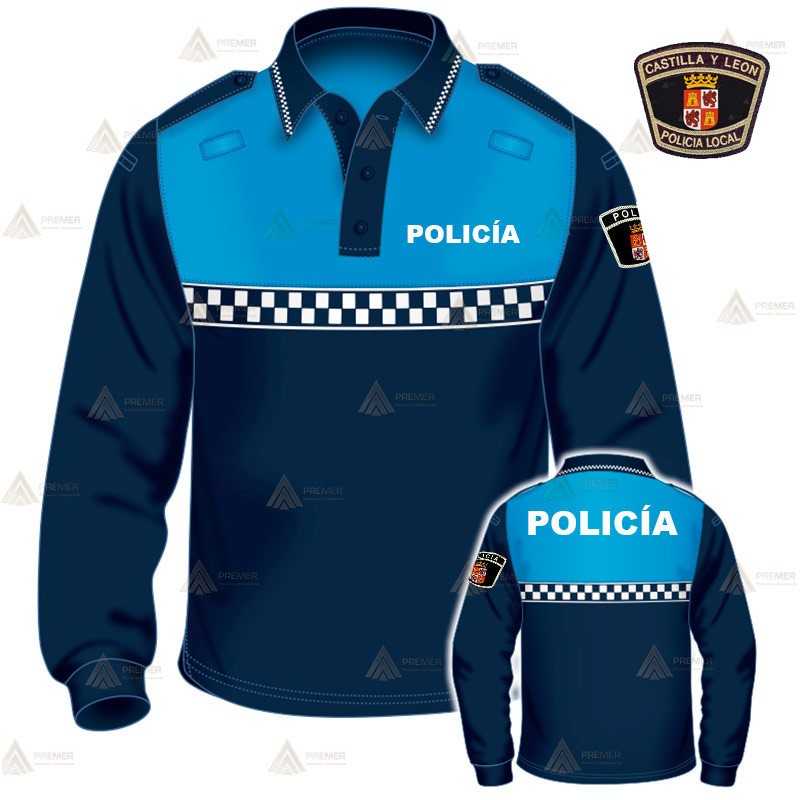 Polo de manga larga para la Policía Local de Castilla y León