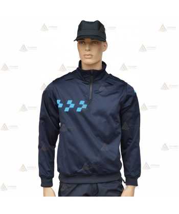 Jersey softshell monocolor azul marino con membrana PU para Policía Local